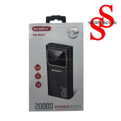 Портативный внешний аккумулятор REGRSI  PB-N007 20000 mAh